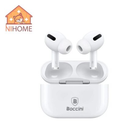 AUDIFONOS BOCCINI BLANCOS BT CON GOMA PROTECTORA CLAVE: NOVE-74